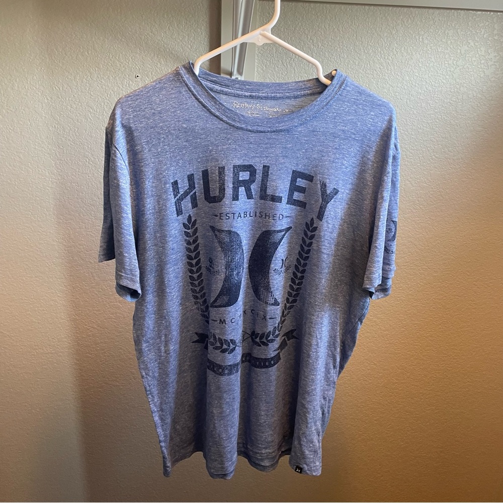 Hurley Heather Blue Logo Tee